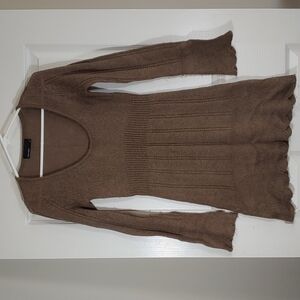 Vero Moda Brown Knit U Neck Sweater Dress Long Sleeve  Size Xs